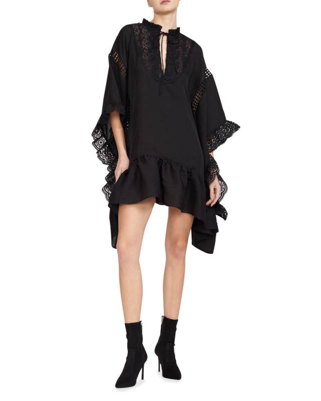 Skylar Lace-Trim Caftan